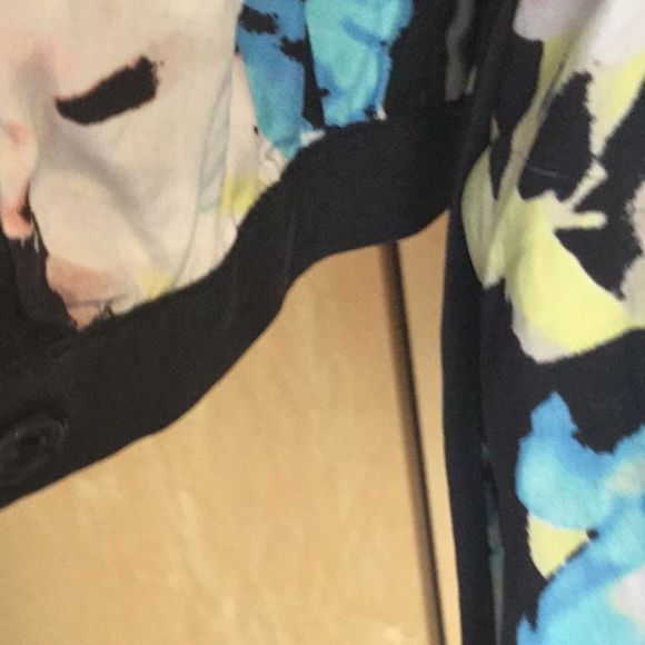 Parker Silk Floral 3/4 Sleeve T-shirt Hem dress - Picture 8 of 12